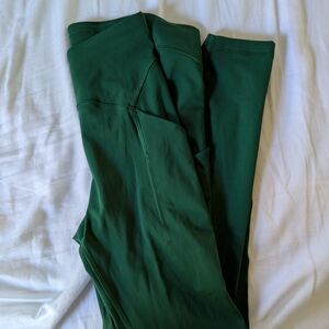 Lululemon Fast And Free Green Leggings, 25"